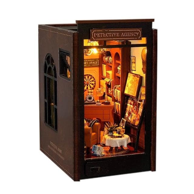 大旺小舖:書立DIY小屋大偵探日記 袖珍屋娃娃屋材料包 生日結婚母親節情人節聖誕交換禮物 實體店面