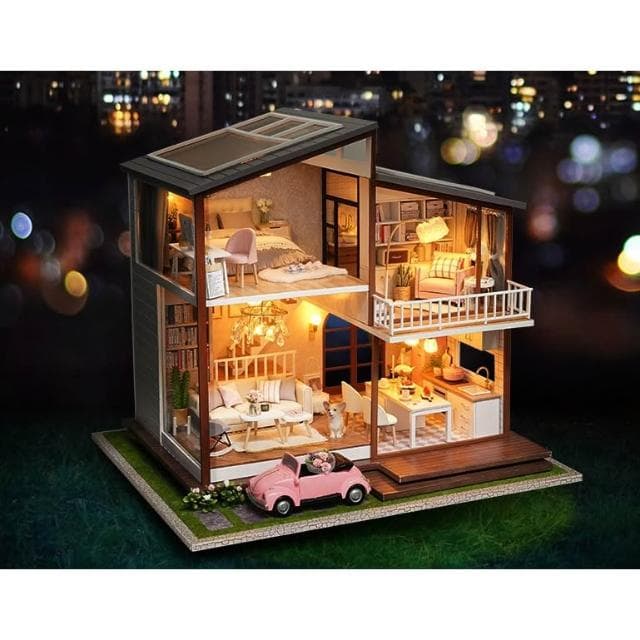 大旺小舖:台北現貨DIY小屋 慢時光 袖珍屋娃娃屋材料包 生日結婚母親節情人節聖誕交換禮物 實體店面