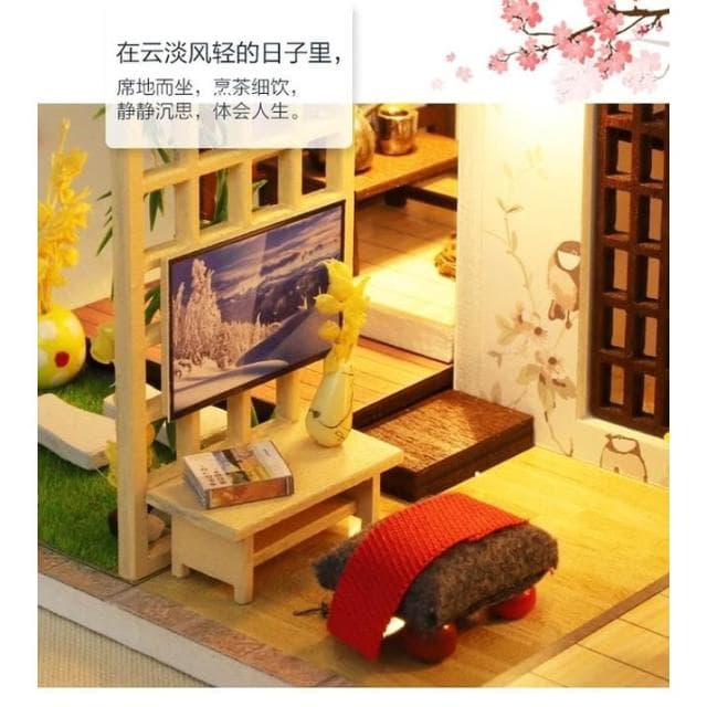 大旺小舖:熱門新款diy袖珍娃娃屋材料包小屋竹楓小舍 和風日式建築 生日結婚母親節情人節聖誕交換禮物 實體店面