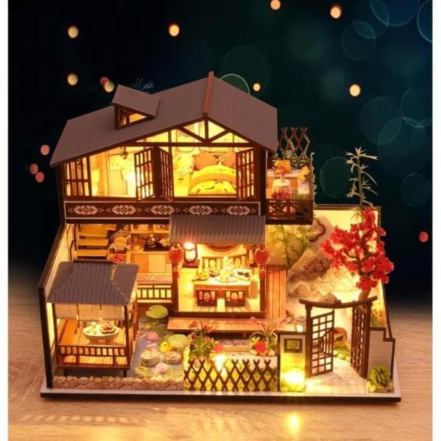 大旺小舖:DIY小屋 林栖谷居袖珍屋娃娃屋材料包 生日結婚母親節情人節聖誕交換禮物 實體店面