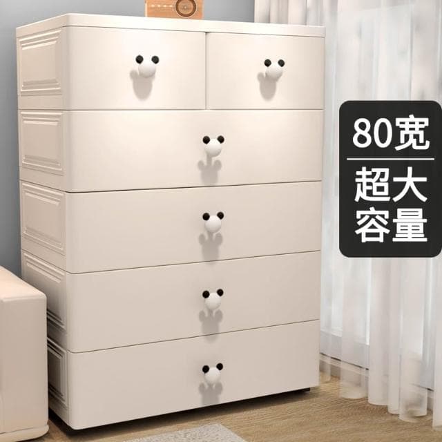 5V兒童簡易衣櫃嬰兒出租房家用臥室衣櫥床頭收納櫃子寶寶衣服儲物