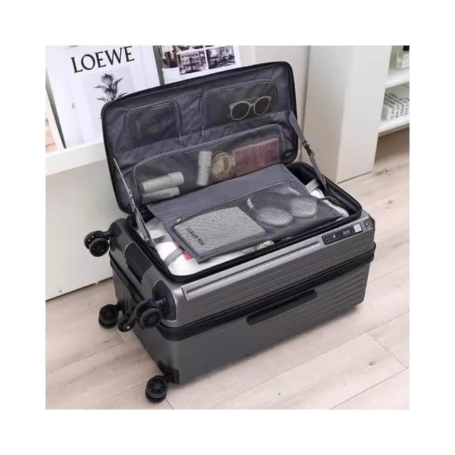 深倉1:9前開式行李箱 超大容量胖胖箱 20吋/28吋 行李箱  旅行箱 出國 擴容 抗摔 防撞 萬向輪旅行箱 密碼鎖 