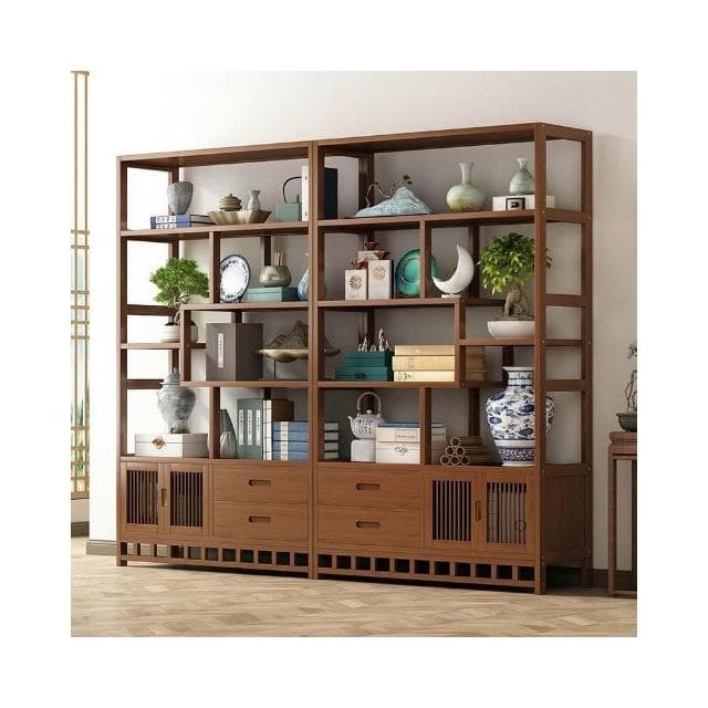 清倉博古架茶具架茶架古裝展示架現代多寶閣茶葉櫃擺放架酒櫃工廠