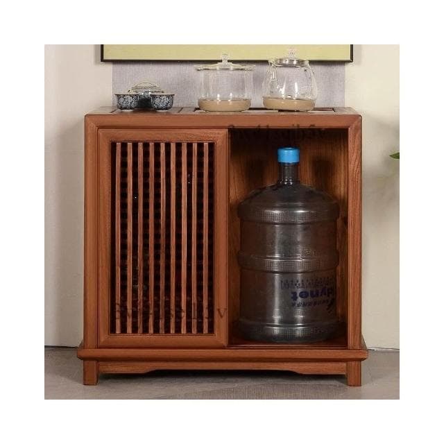 中式餐邊柜 茶室老榆木茶水櫃 客廳燒水壺 多功能茶水櫃 一體泡茶台 功夫茶台側櫃 茶具置物櫃 茶桌邊櫃置物架