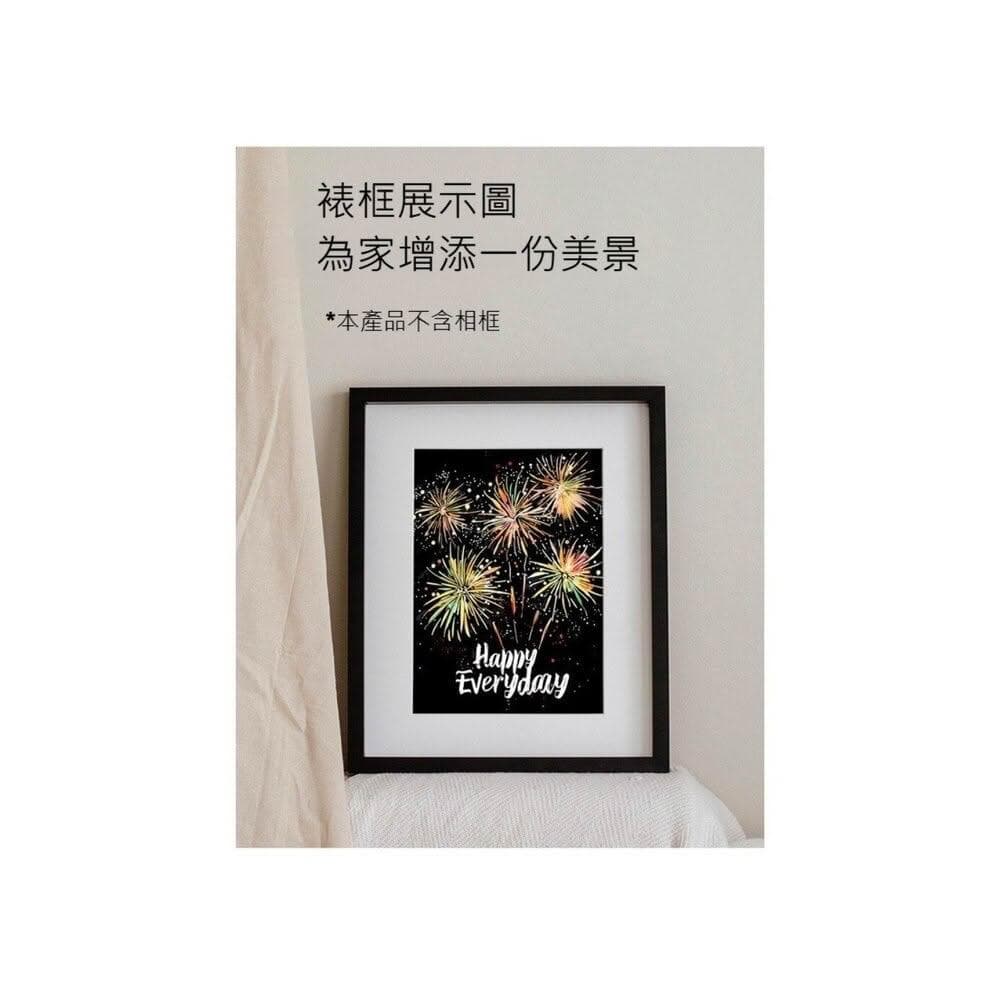 炫彩夜光刮畫 躍鹿 DIY手作組 刮刮畫 紓壓療癒 蝴蝶 熱氣球 煙火 創意禮物 居家佈置 成人減壓