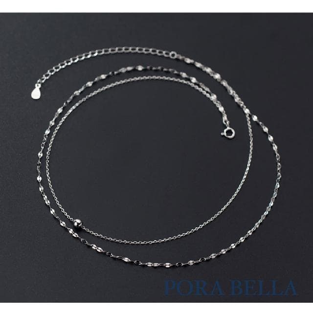 【Porabella】925純銀頸鍊鎖骨項鍊 小眾設計款ins風 情人節禮物 生日禮物  Necklace