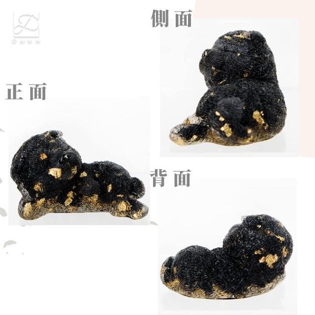 【Dawn Fashion 彤恩時尚】天然水晶 哈士奇幼犬 // 原礦碎石 白松石 虎眼石 黑曜石/生日禮物/父親節禮物