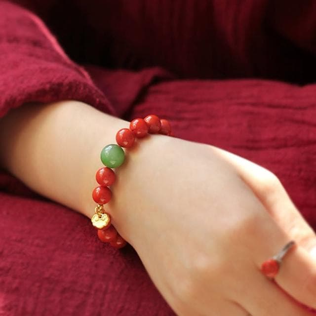【LEESA】玉珠手串\玉手環\南紅手串\碧玉手串\氣質手鍊\平安手鍊\如意鎖\佛珠\女配飾\送長輩\送女生\禮物