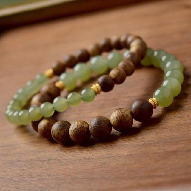 【LEESA】和田玉手鍊\保平安\玉手串\復古百搭\佛珠\文玩手串\避邪手鍊\玉石手鍊\送長輩\送閨蜜\生日禮物