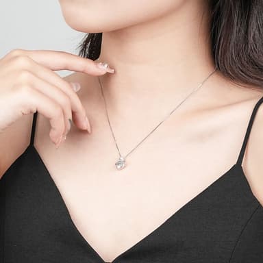 【LEESA】S925純銀項鍊\小天鹅項鍊\項鏈\純銀項鏈\高級感\氣質項鍊\結婚禮物\高級飾品\情人節禮物