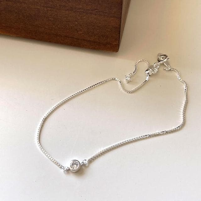 【LEESA】閨蜜手鍊\生日禮物\日系手鍊\細首鍊\高級飾品手鍊\可調節手鍊\銀手鍊\純銀手鍊\韓國手鍊
