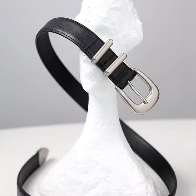 【LEESA】真皮皮帶\女生腰帶\皮帶\褲帶\百搭腰帶\復古皮帶\精品皮帶\皮具\黑色皮帶\韓國皮帶\禮物\個性皮帶\衣服配件