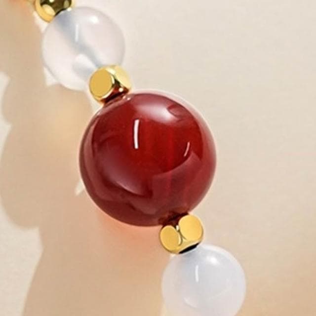 【LEESA】純銀手鍊\925\紅瑪瑙\黑曜石手鍊\情侶手鍊\手鍊\手環\手鍊串珠\閨蜜手鍊\招財手鍊\水晶手鍊\情人節禮物\