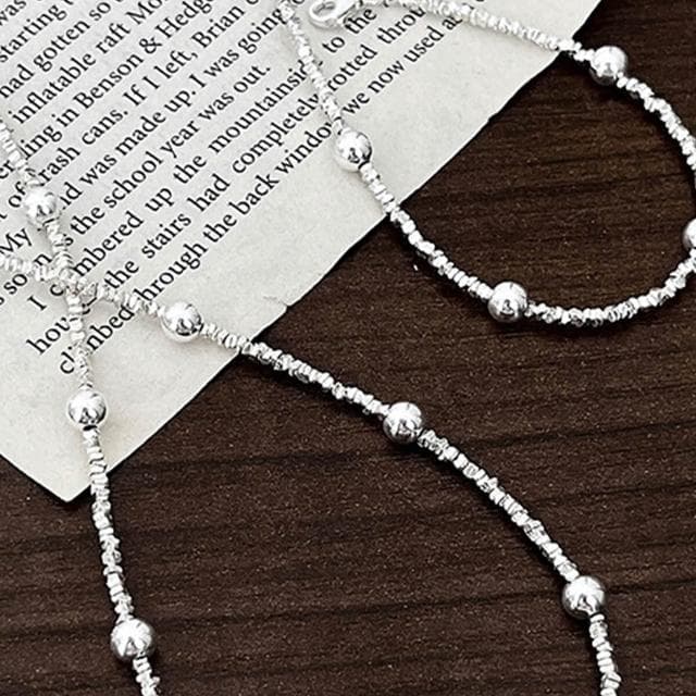 【LEESA】純銀項鍊\抗過敏項鍊\女生飾品\s925純銀項鍊\女生項鍊\小禮物\女友生日禮物\個性項鍊\情侶禮物\