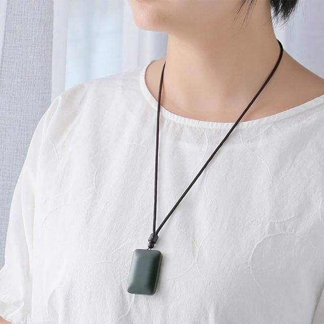 【LEESA】和田玉項鍊\無事牌\項鍊\和田玉\墨玉\玉項鍊\玉石\吊墜\玉墜\掛件\玉牌\生日禮物\送長輩\招財項鍊\保平安