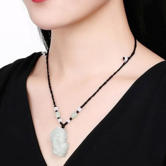 【LEESA】玉石項鍊\翡翠\飾品\護身符\如意\貔貅\招財項鍊\保平安\男女同款\送媽媽\項鍊\吊飾\玉珮\吊墜\生日禮物