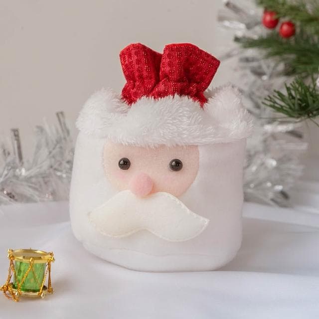【MUMUSHOP】MUMU TM00996 可愛造型束口袋 聖誕禮物 束口袋 交換禮物 聖誕節 絨布袋 絨布束口袋 植絨束口袋 絨布袋