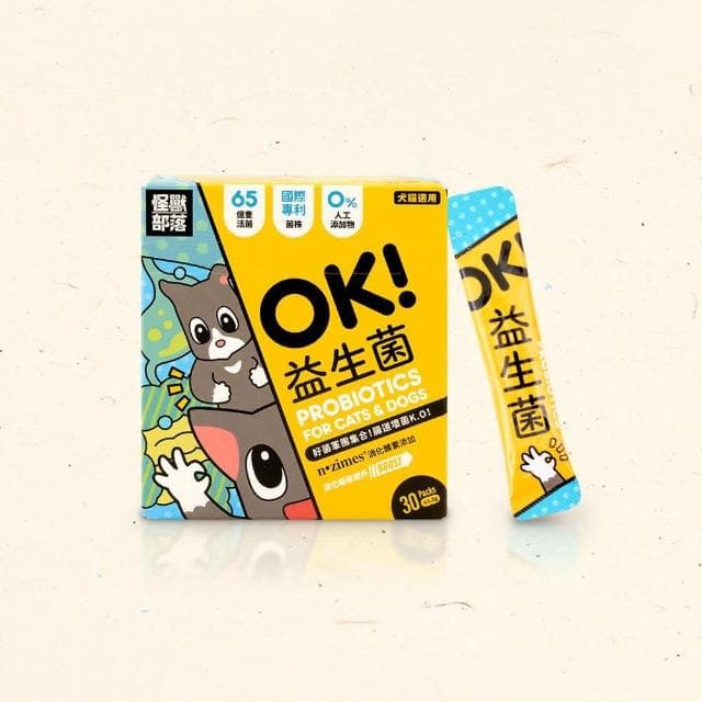 【怪獸部落】litomon ok 益生菌 1.5g*30包/盒(寵物保養品 犬貓保養品)