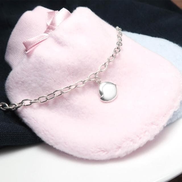 【ART64】純銀兒童手鍊/寶寶手鍊 生日/滿月/彌月禮物推薦 咕咕小雞造型 寬版