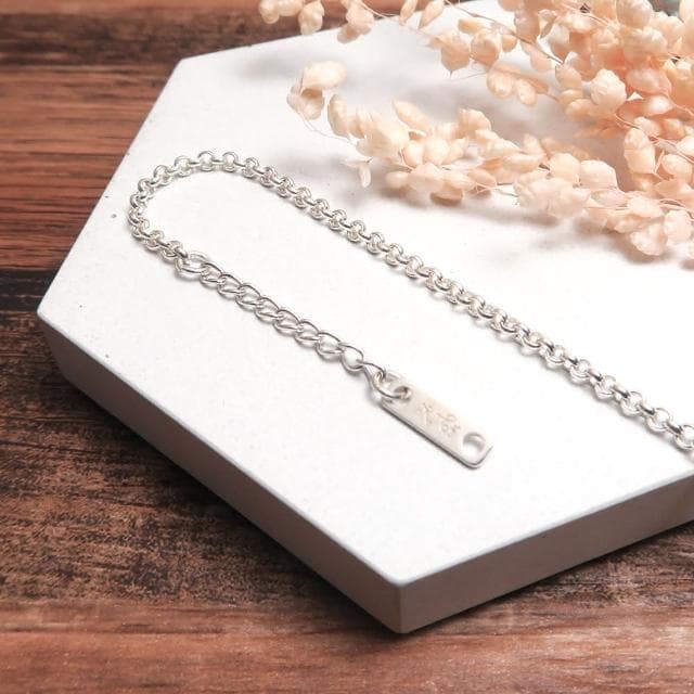 【ART64】純銀 經典小圓手鍊 2.4mm 細鍊 925純銀手鍊 女生手鍊 生日禮物