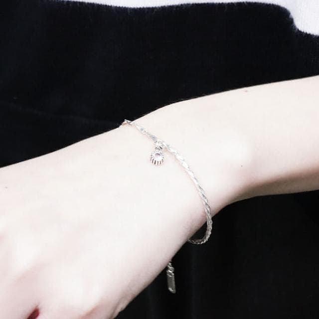 【ART64】純銀 天然石系列 半半手鍊 925純銀手鍊 女生手鍊 祝福禮物  女生禮物 情人節禮物 母親節禮物