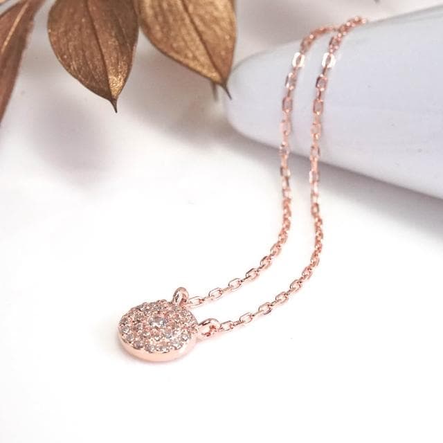 【ART64】純銀 晨曦 純銀項鍊 Taffy系列 925純銀 美鑽款 玫瑰金色 女生項鍊 情人節禮物 母親節禮物