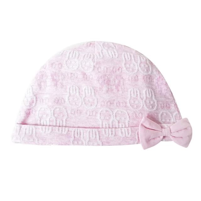 【Piyo Piyo 黃色小鴨】蝴蝶結彈力帽(適用頭圍42cm) 台灣製 810846
