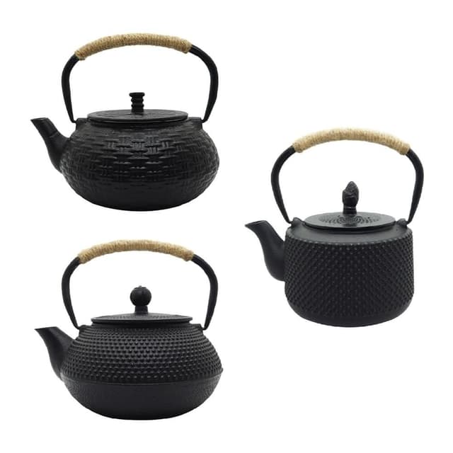 【廚Fun】DF35鑄鐵壺 小圓鈕 800ml(鑄鐵壺 茶壺 茶具 泡茶壺 生鐵壺 日式鐵壺 日式煮茶壺 燒水壺 沖茶壺 老鐵壺)
