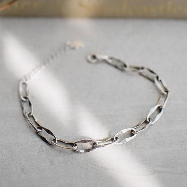 【BLUMA】漫步雲端純銀手鍊(閨蜜手鏈 生日情人節禮物  簡約時尚俐落設計 飾品禮盒 新年禮盒)