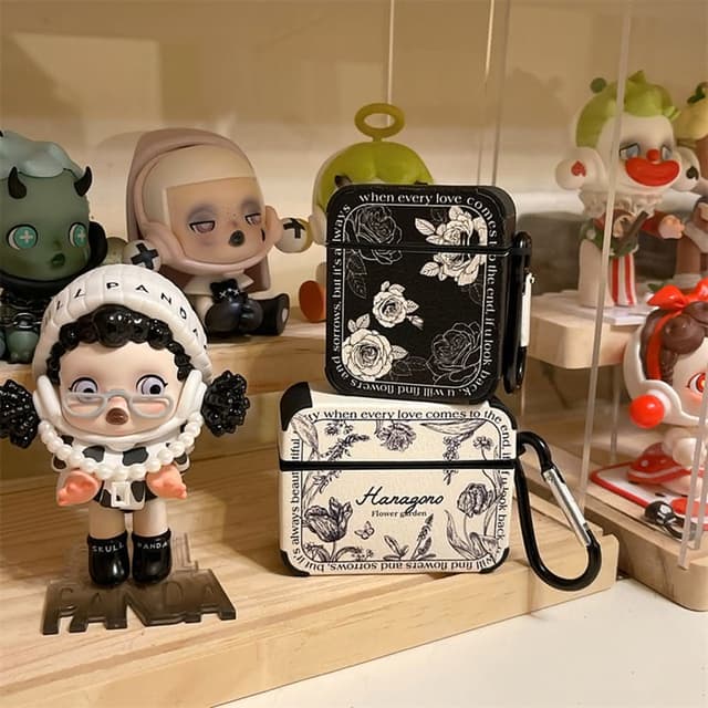 荔枝皮法式玫瑰 AirPods 4 保護套 1代 2代 3代 4代 Pro/Pro2 蘋果耳機套 耳機保護套 耳機殼 藍牙 藍芽耳機套 生日禮物