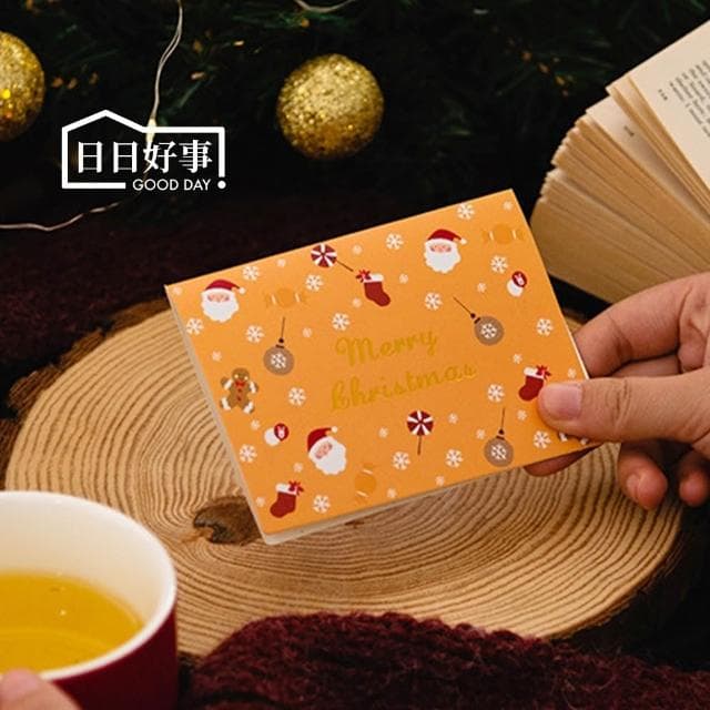 幸運聖誕賀卡 賀卡 卡片 聖誕節 小清新賀卡片 留言卡 祝福卡片 平安夜 聖誕卡片 交換禮物 送禮 小卡