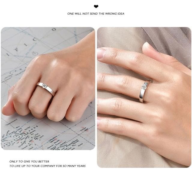 【MoonDy】戒指 戒指男 生日禮物 情侶戒指 925純銀戒指 戒指盒  女生禮物 婚禮小禮物 伴娘禮物 女友禮物
