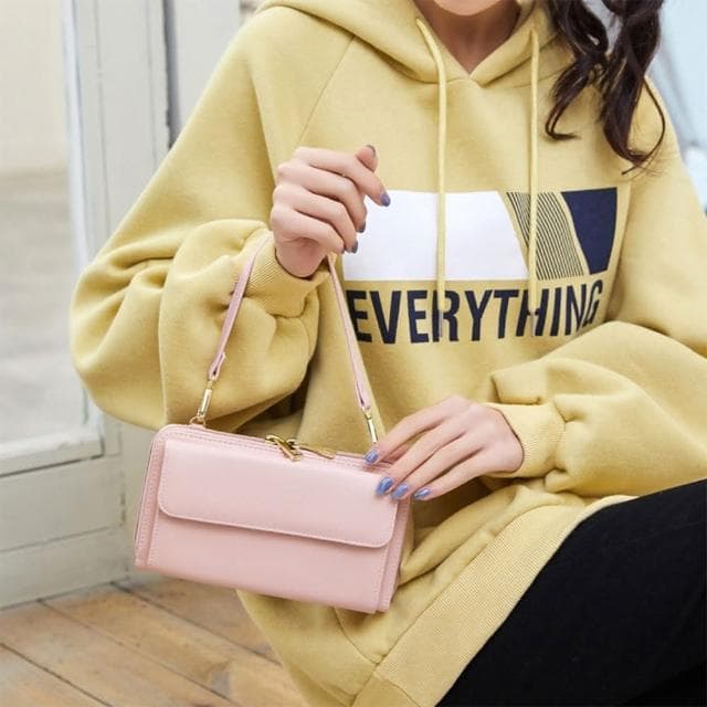 【MoonDy】手機包 錢包 手機斜背包 小方包 觸控手機包 錢包手機包 貼身小包 多功能包包 防盜錢包 拉鍊錢包