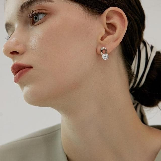 【MoonDy】韓國耳環 歐美耳環 日系耳環 生日禮物 圈圈耳環 旋轉耳環 韓國飾品 情人節禮物 閨蜜耳環