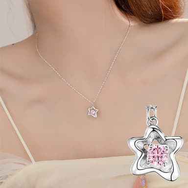 【KT DADA】純銀項鍊 星星項鍊 鋯石項鍊 高級禮品 項鍊女 ins項鍊 Y2K 鎖骨項鍊 不規則項鍊 女生生日禮物 情侶禮物