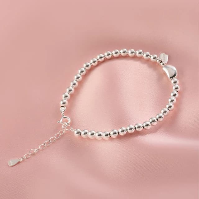 【MoonDy】純銀手鍊 銀珠手鍊 日系手鍊 韓國手鍊 氣質手鍊 手鍊 手環 氣質 個性手鍊 串珠手鍊 閨蜜手鍊