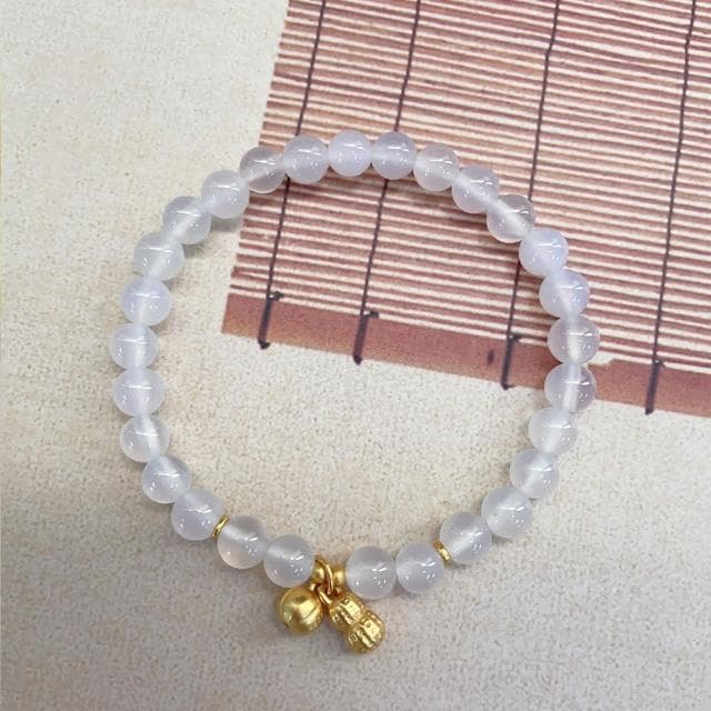 【MoonDy】生日禮物 手環 手串 瑪瑙手鍊 轉運手鏈 手飾 純銀手鍊 招財手鏈 手鏈女 花生吊飾 新中式手鍊