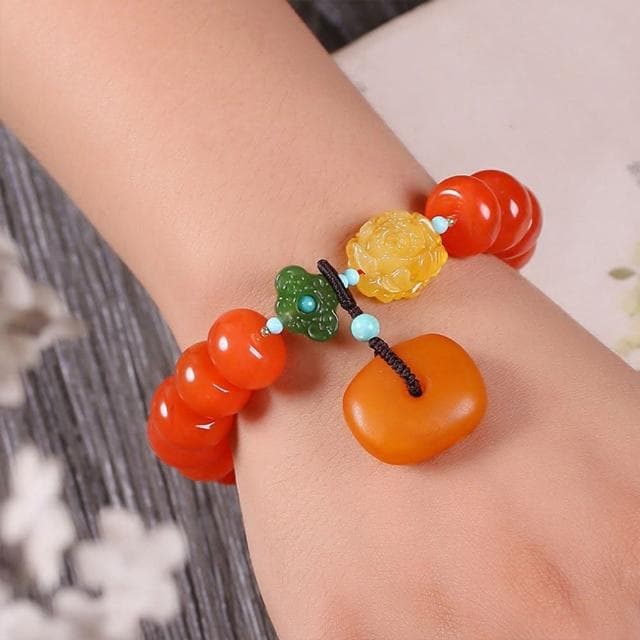 【MoonDy】手鍊 南紅珠手鍊 玉手鍊 串珠手鍊 保平安手鍊 避邪手鍊 粗手鍊 蜜蠟佛珠 碧玉手串 送長輩 禮物