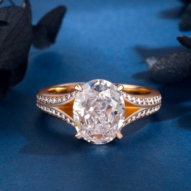 【MoonDy】女戒指 高級感飾品 玫瑰金戒指 銀戒 生日禮物 高碳石戒指 送長輩 冰花切戒 專櫃品質 蛋形戒 禮物