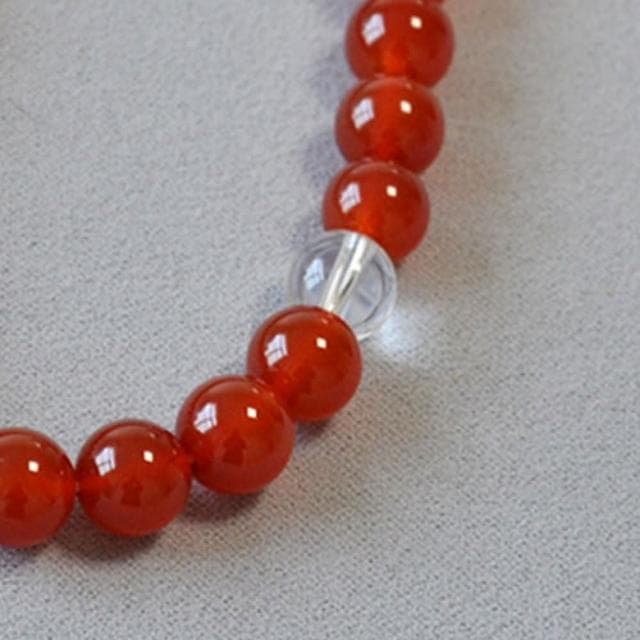 【MoonDy】項鍊 串珠項鍊 瑪瑙項鍊 法式項鍊 紅瑪瑙 白 水晶項鍊 高級感 送女生 磁吸項鍊 復古項鍊 送長輩 禮物