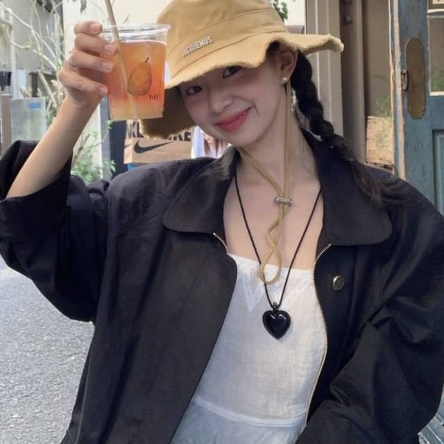 【MoonDy】項鍊 頸鍊 cocker 愛心項鍊 皮革項鍊 百搭項鍊 可愛項鍊 辣妹項鍊 麻繩項鍊 黑桃項鍊 時髦感 女生禮物