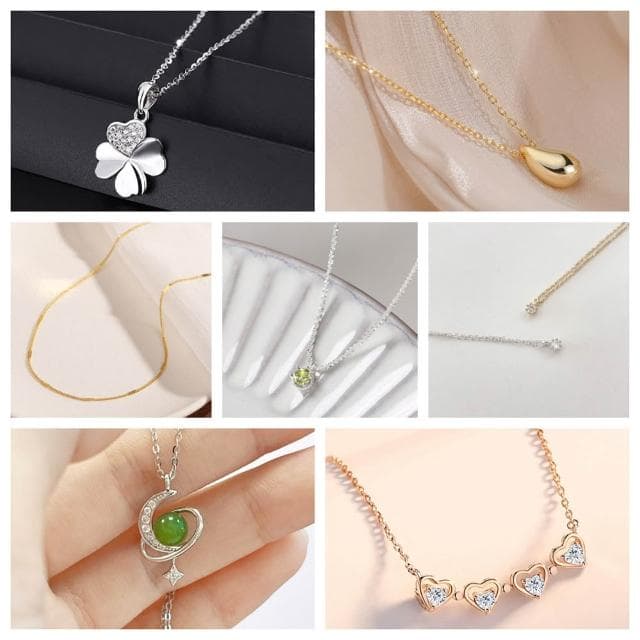 【MoonDy】幸運項鍊 鎖骨鏈 銀項鍊 精品項鍊 禮物 足銀項鍊 S999純銀 四葉草項鍊 女項鍊 項鍊 純銀項鍊