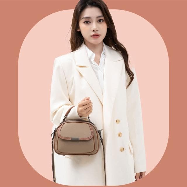 【MoonDy】包包 手提包 斜背包 貝殼包 TOGO包 奶茶色包包 個性包包 老錢風包包 質感包包 休閒側背包 小眾包包 禮物