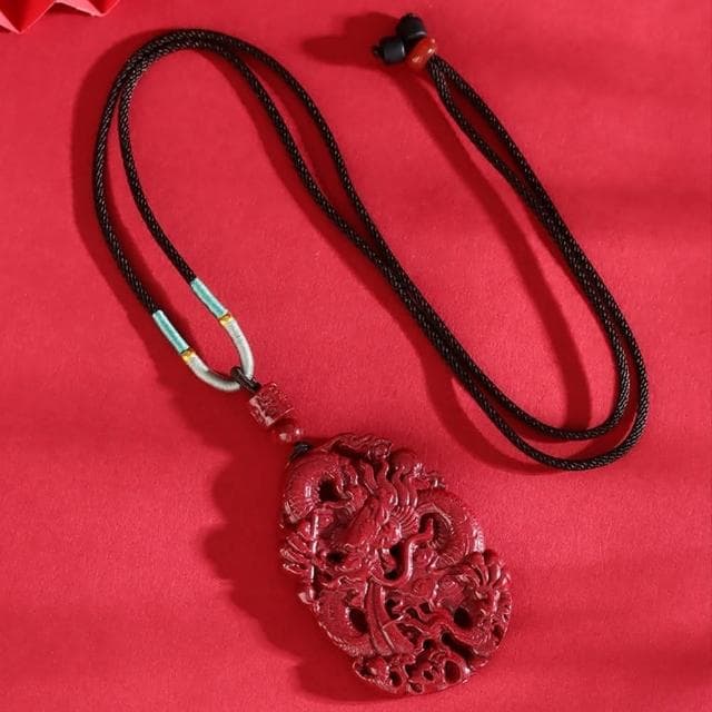 【MoonDy】項鍊 繩鍊 編織項鍊 雕刻項鍊 龍項鍊 避邪項鍊 送長輩 紫金砂項鍊 硃砂項鍊 保平安 雙面雕刻 項鍊掛繩 禮物