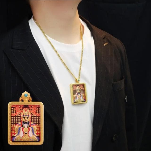 【MoonDy】吊飾 民族風 大筆進財 招財進寶 財神 飾品 吊墜 護身符 挂件 配件 保平安 男女同款 生日禮物