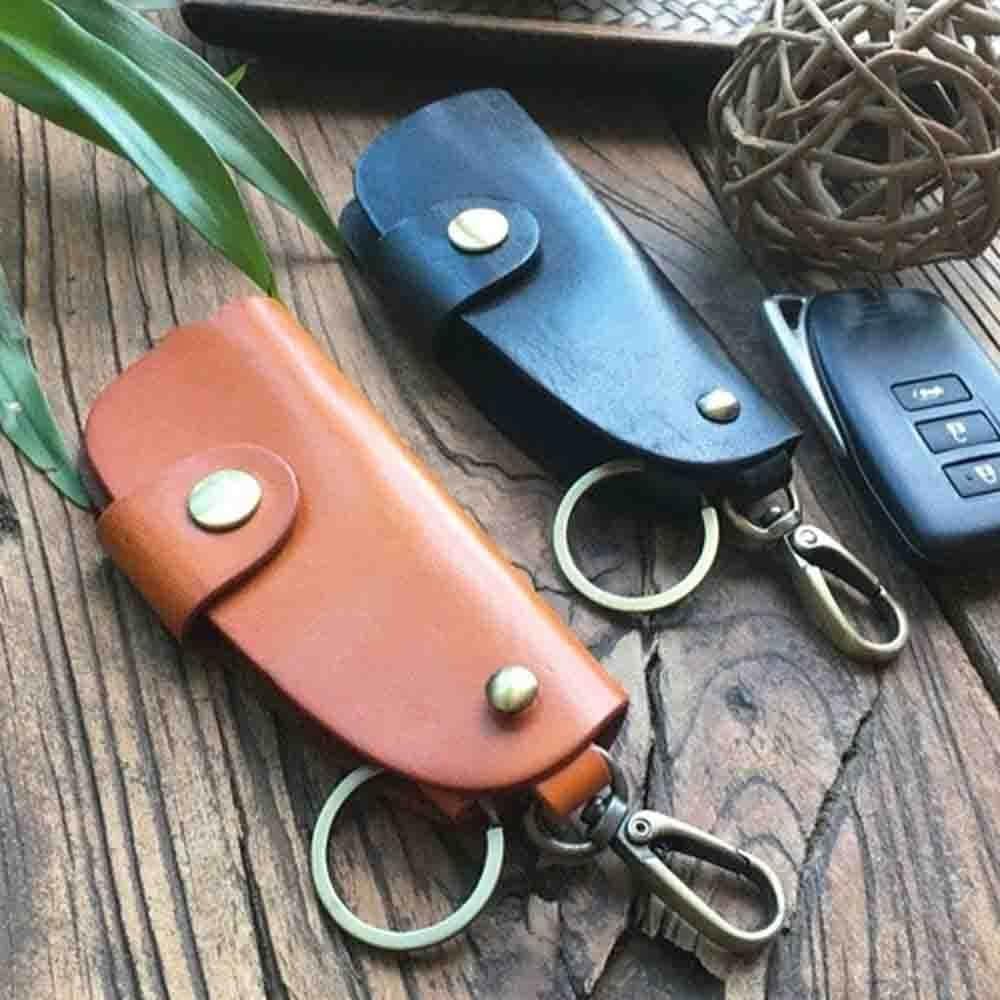 【KT DADA】汽車鑰匙包 鑰匙收納包 包包 真皮鑰匙包 腰包 掛腰包 掛包 復古鑰匙包 牛皮收納包 生日禮物 新車禮物 送禮