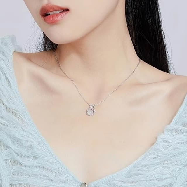 【KT DADA】女生項鍊 閨蜜項鍊 飾品 銀飾 鎖骨鍊 生日禮物 氣質項鍊 純銀項鍊 項鍊 輕奢感 小眾設計