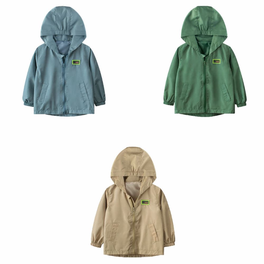 【Arbea】兒童薄款風衣外套C714(素色款)