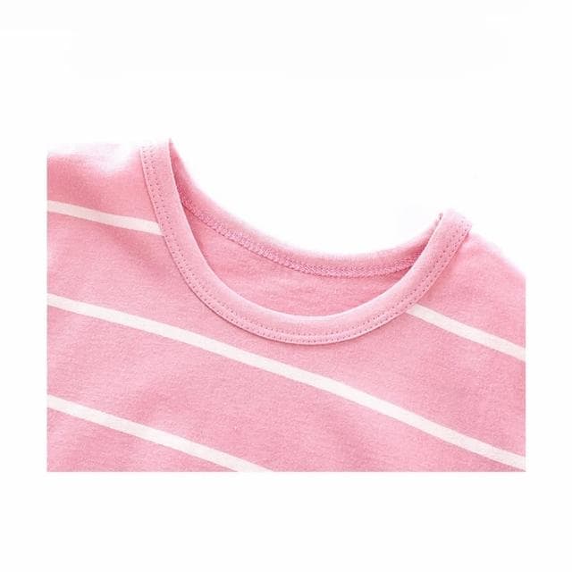 【Arbea】兒童睡裙女孩短袖韓版薄款居家服長版上衣C366(多款式)