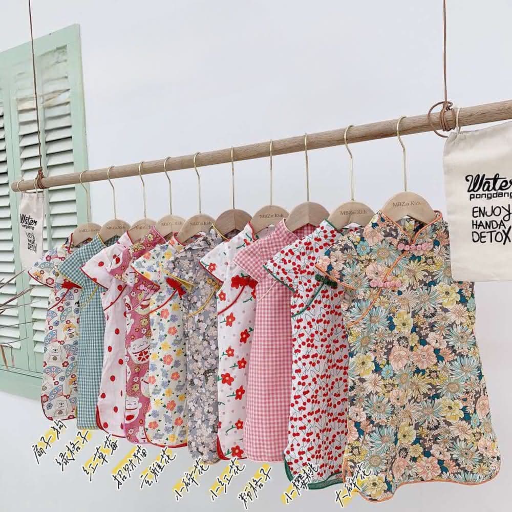 【Arbea】女童漢服連衣裙夏季新款古風仙女旗袍裙中童兒童幼童小童唐裝 C213